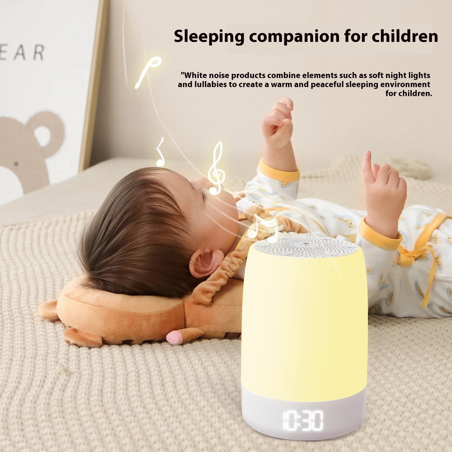 White Noise Sleeping Aid Instrument Wake-up Light LED Electronic Alarm Clock